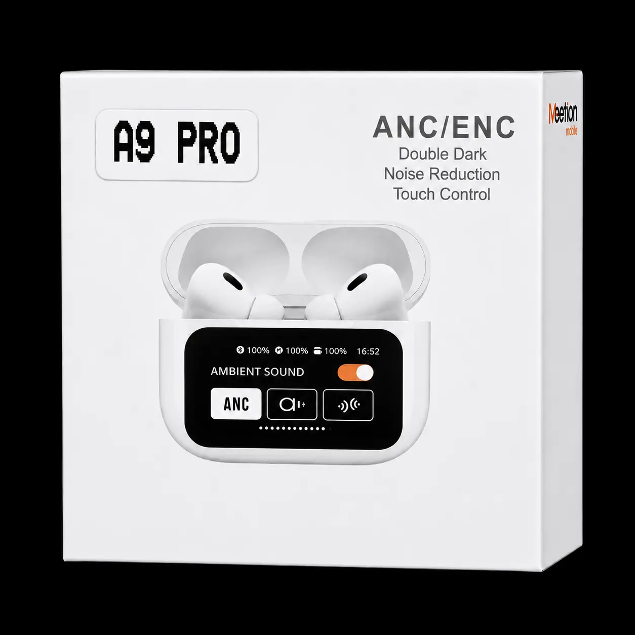 Audífonos Bluetooth A9 pro con pantalla touch (1)