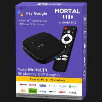 Streaming box Google tv 8k control de voz