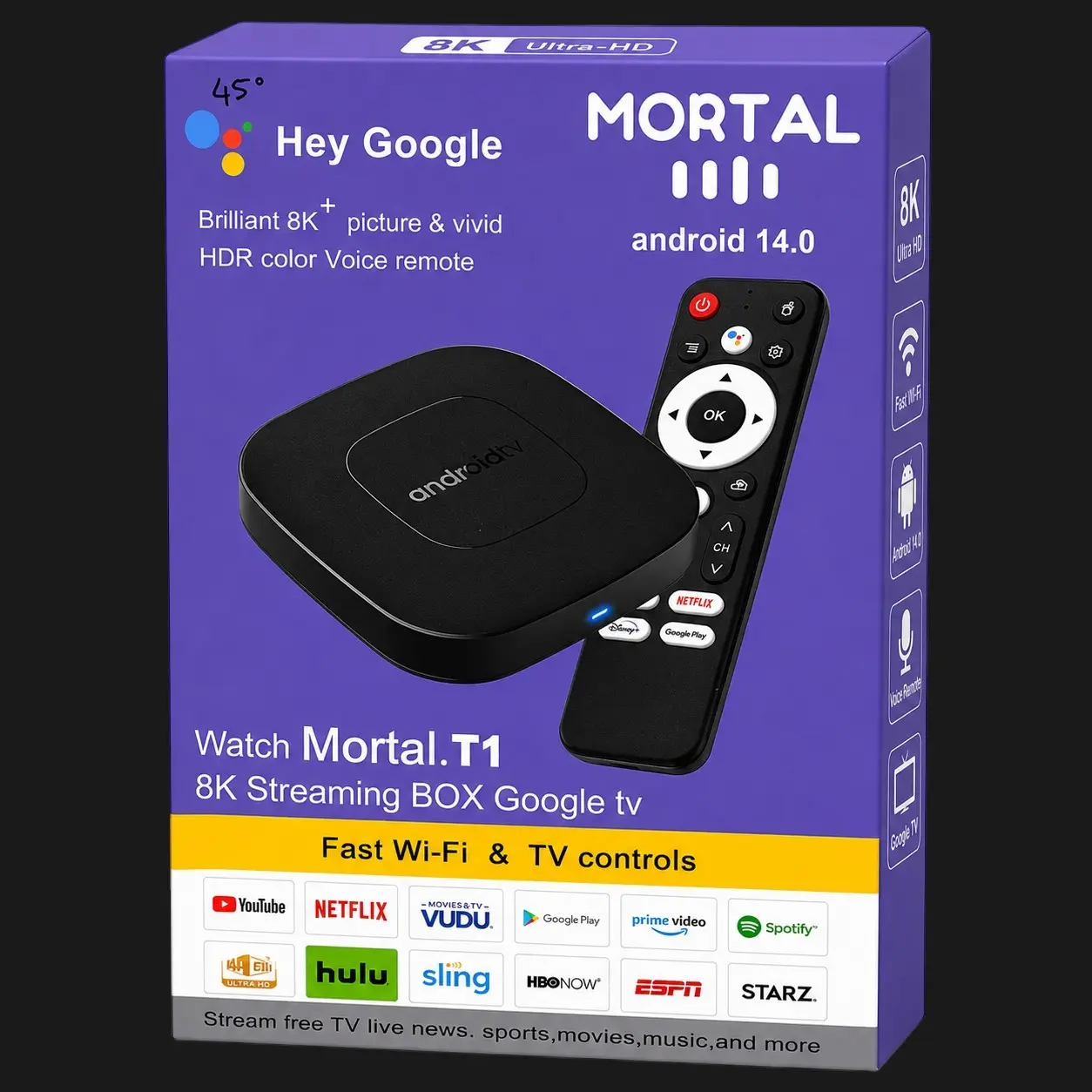 Streaming box Google tv 8k control de voz (1)